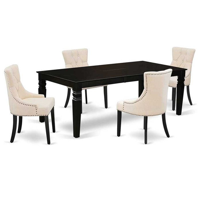 5 Piece Dining Set with a Rectangle Dining Table 1