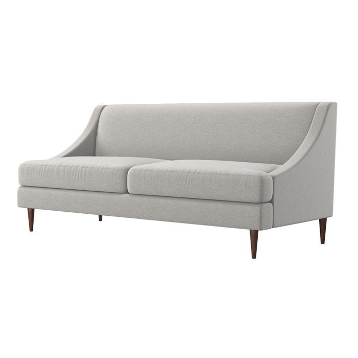 Armless 3 Seater Sofa in Woven Grey Fabric – Fatima Furniture 2 1 700x700 1