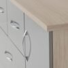 Fatima Grey 5 Drawer Compact Wardrobe 4 1