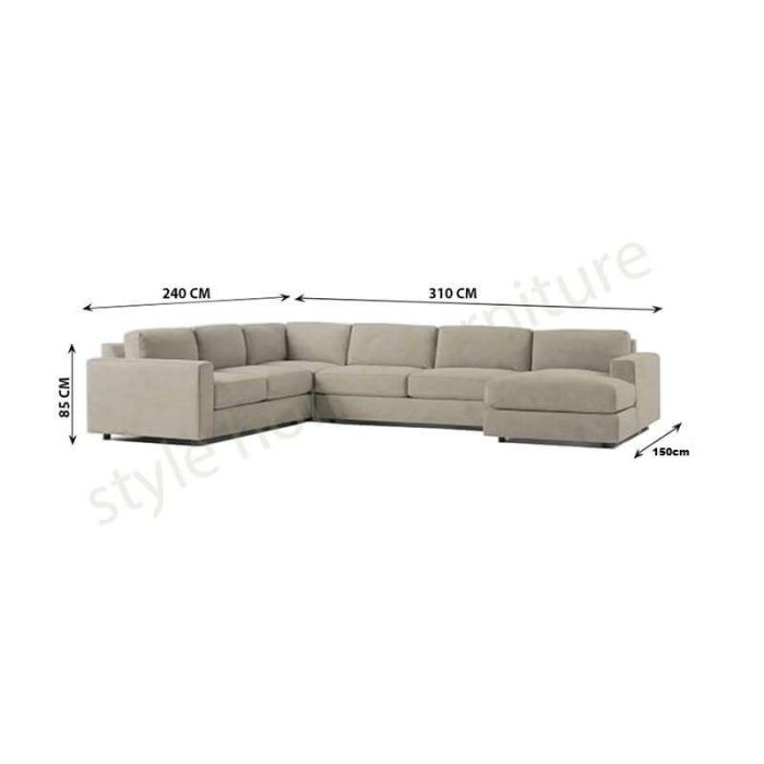 Kingston u shaped modular sofa 4 1