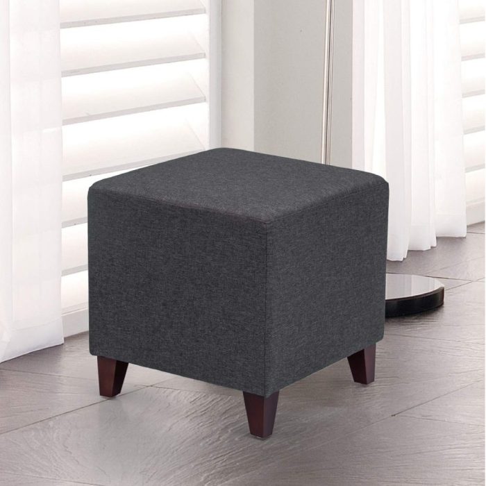 Simple British Style Cube Ottoman Footstool 4 1
