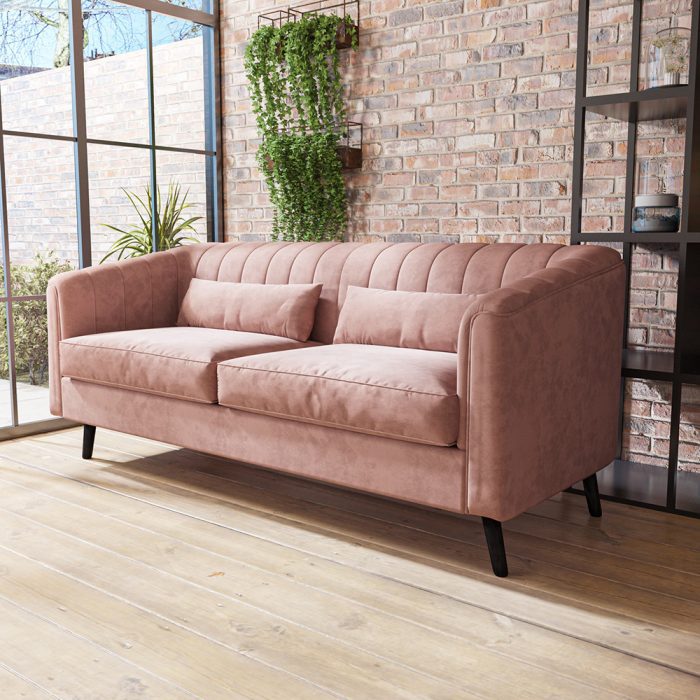 Velvet 3 Seater Sofa Fatima Furniture 2 1 700x700 1