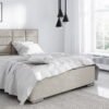 beige ibiza upholstered bed salsa fabric meble