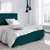 green ibiza upholstered bed salsa fabric meble