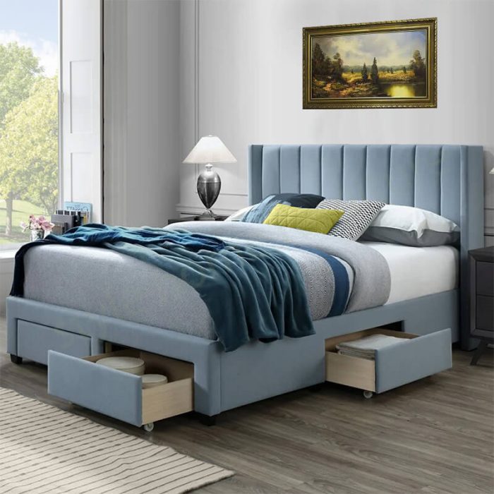 ricford storage bed light blue