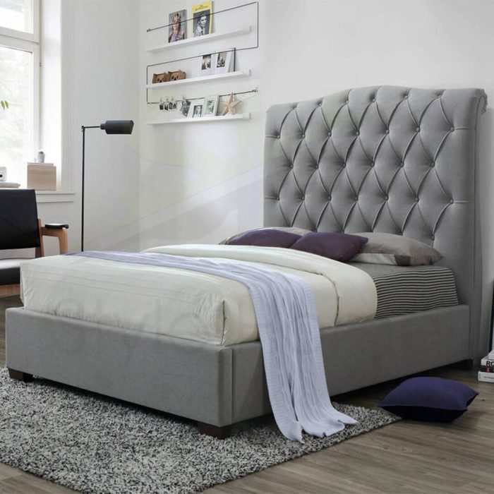 rolled top tufted bed 3