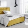 yellow ibiza upholstered bed salsa fabric meble