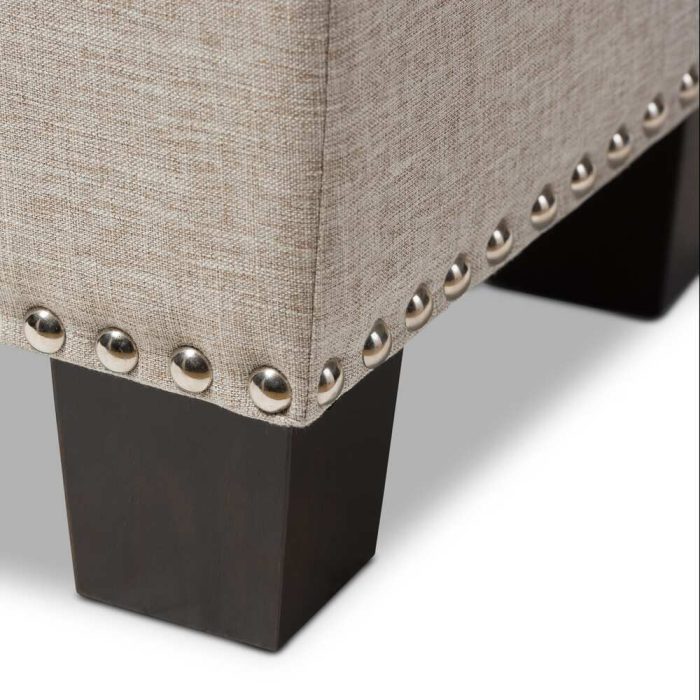 Baxton Studio Alekto Modern and Contemporary Beige Fabric Upholstered Button Tufting Storage Ottoman Bench 004b2cdc dc25 4d11 9296 2790bf589dfb 1000