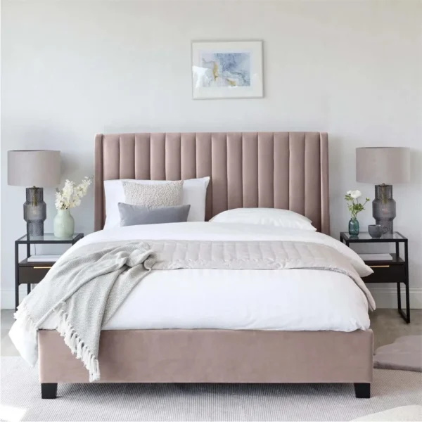 Amalfi Sage Upholstered Queen size Bed