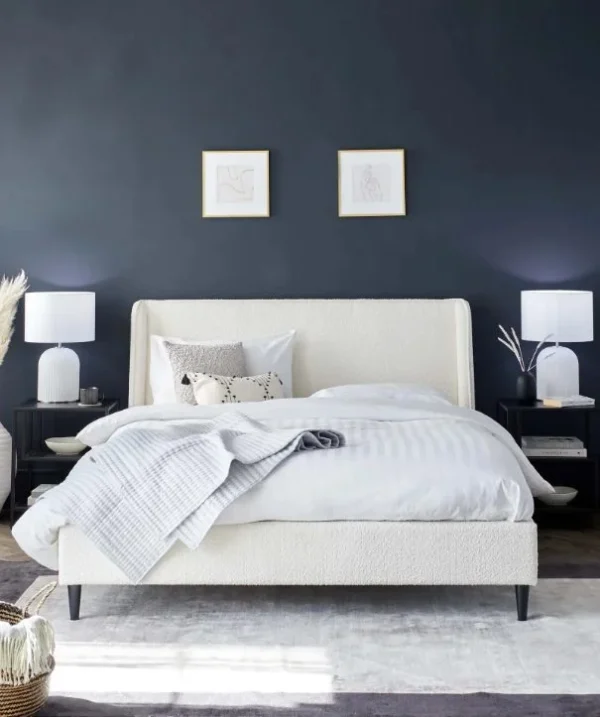 Paolo Upholstered Plain Headboard Bed