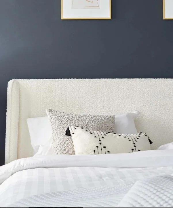 Paolo Upholstered Plain Headboard Bed