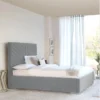 Leo Line tufted upholstered bed