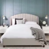 NOELLE Channel Tufted Upholstered Bed