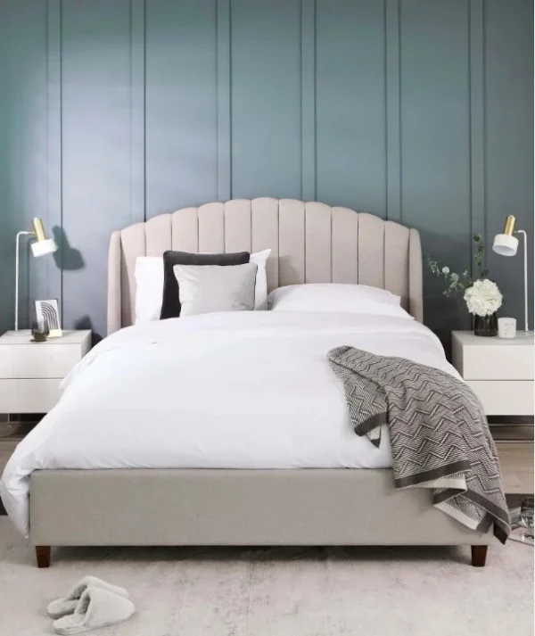 NOELLE Channel Tufted Upholstered Bed