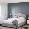 NOELLE Channel Tufted Upholstered Bed